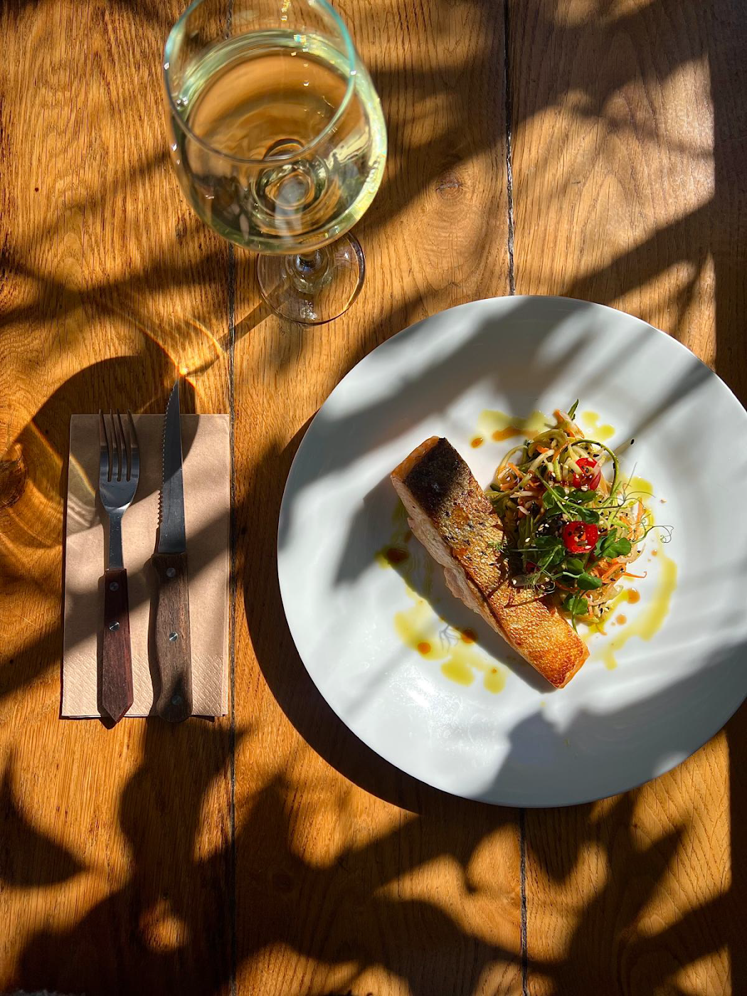 pan-seared salmon