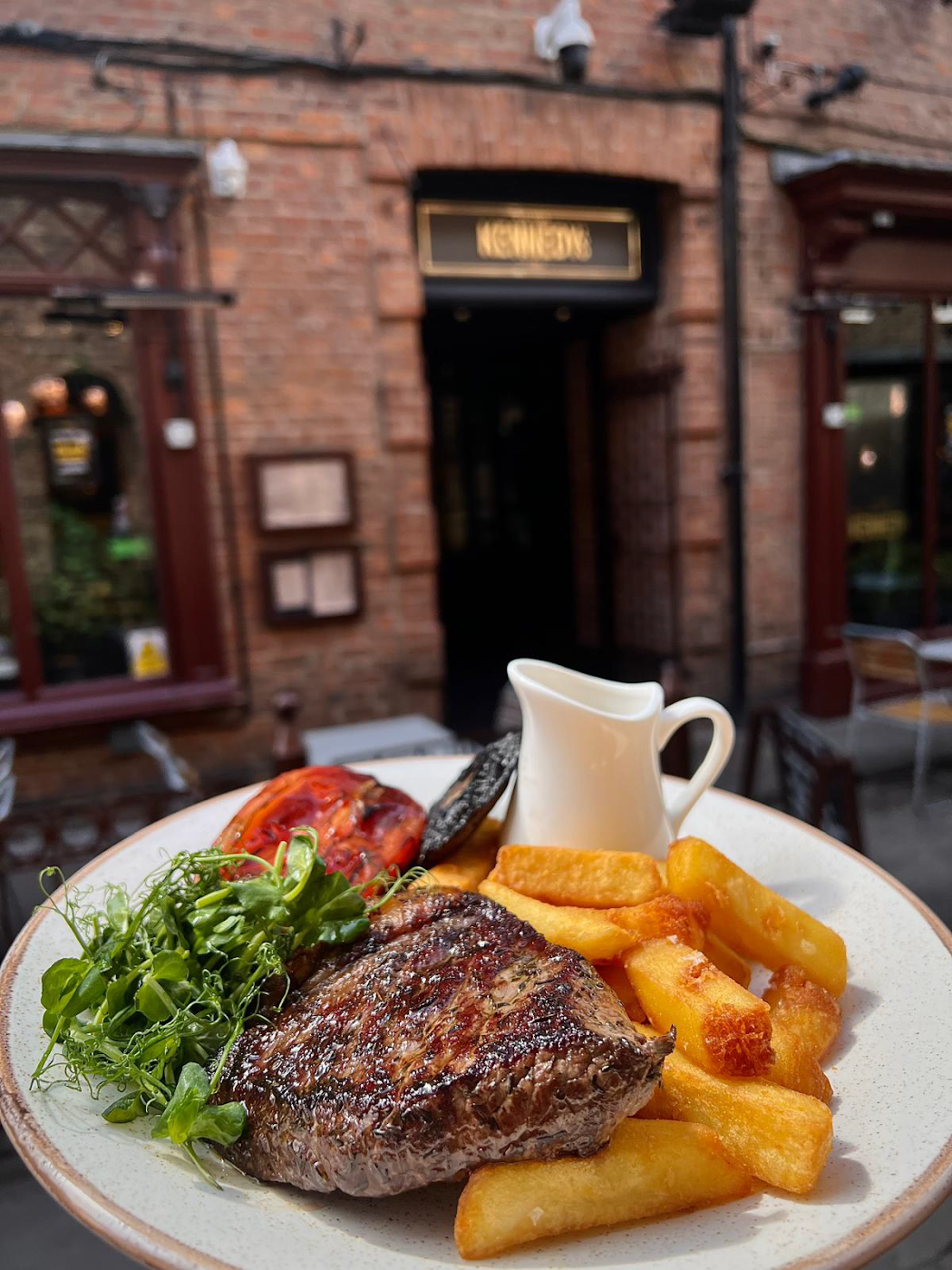 steak and chips
